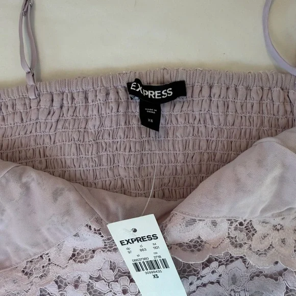 Express Lace Bralette - Soft Purple NWT - Fairy, whimsigoth - Picture 2 of 3